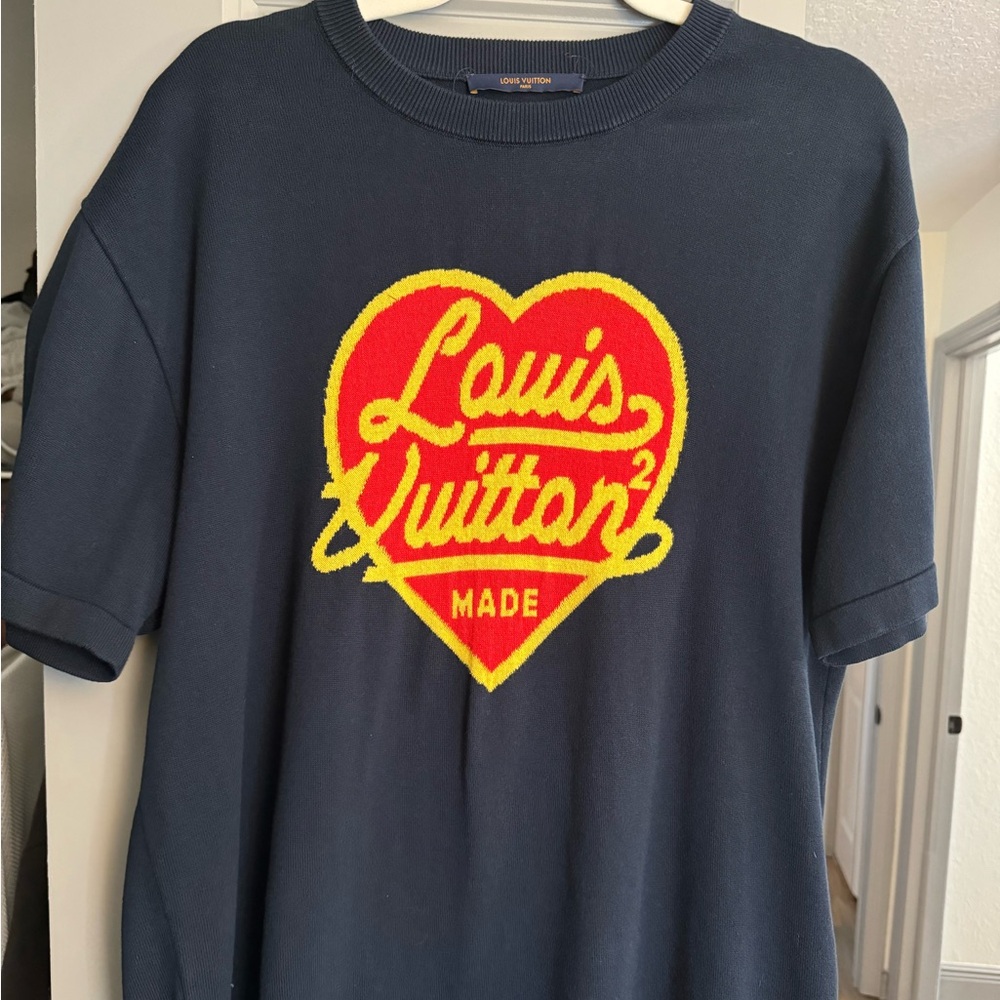 Louis Vuitton x Nigo Intarsia Jacquard Heart Crewneck Size Large!